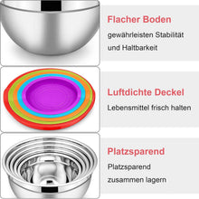 Edelstahl Salatschüssel Set 5-teilig