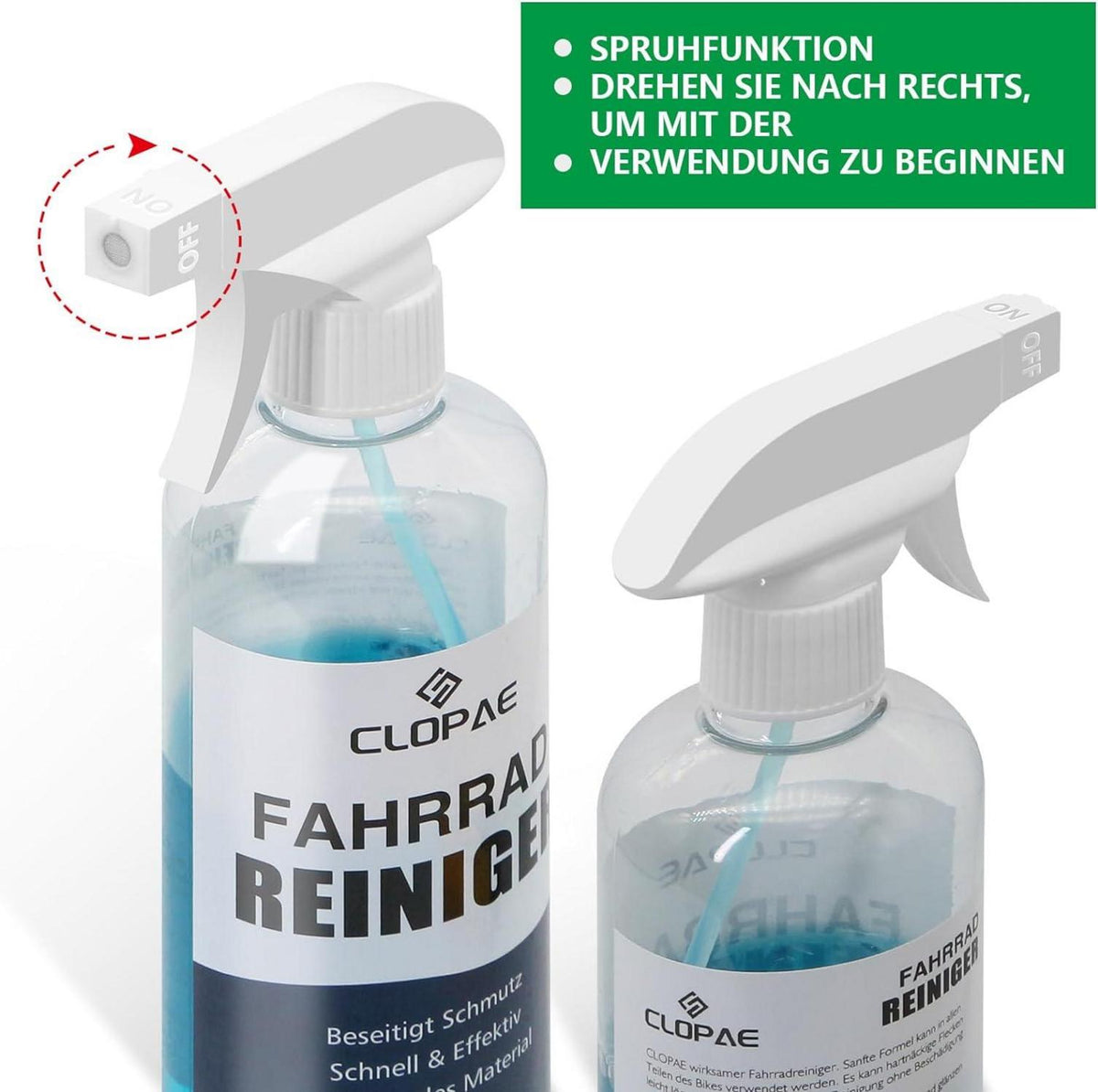 Fahrrad Reinigungsset 7-in-1 mit Kettenreiniger 500ml und Bürsten