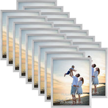 Bilderrahmen 20x25 cm 18er-Set Wand Tisch Geschenk Silber