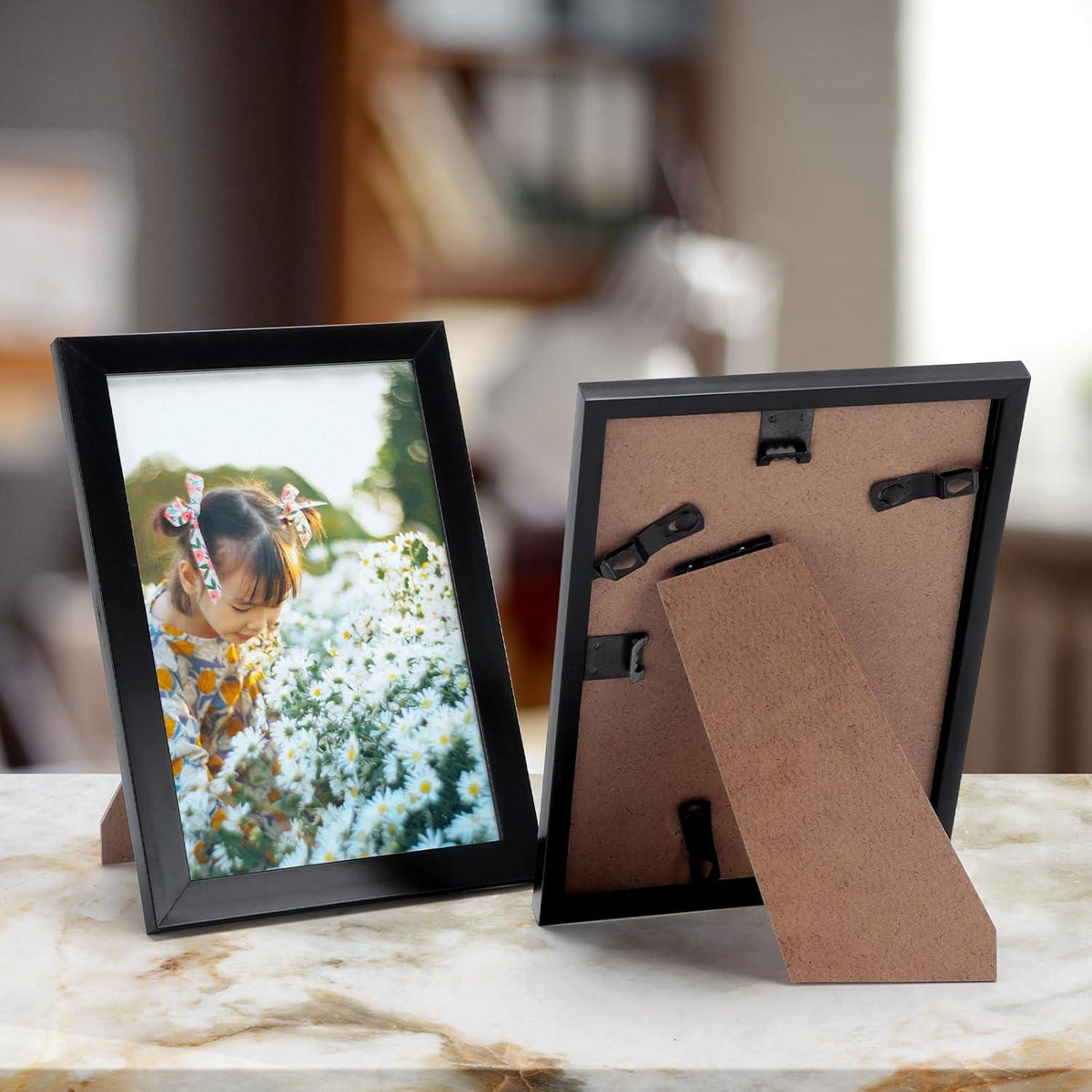 Bilderrahmen 10x15 cm 18er-Set für Wand und Tisch Schwarz