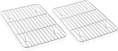 Abkühlgitter Edelstahl Set Backen Grillen Kühlen 21,5x16cm