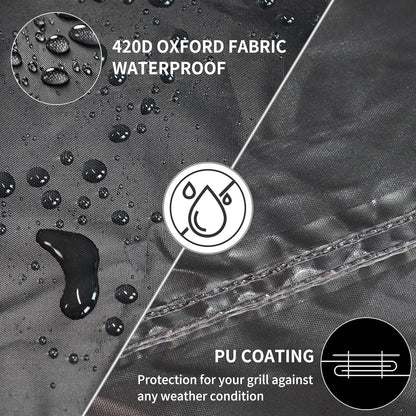 Funshot Grillabdeckung Wetterfest Gasgrill Abdeckung 420D Oxford-Stoff