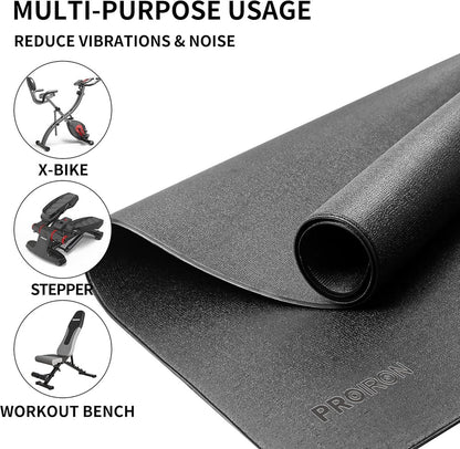 Bodenschutzmatte Fitnessgerät 5mm Dicke, Laufband Unterlegmatte Yoga