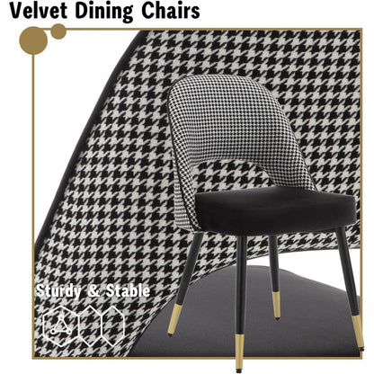 Samt Esszimmerstühle 2er Set – Modern & Komfortabel