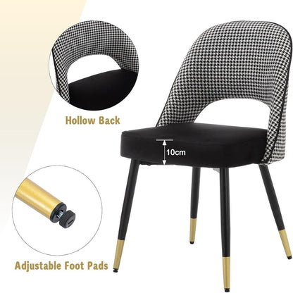 Samt Esszimmerstühle 2er Set – Modern & Komfortabel