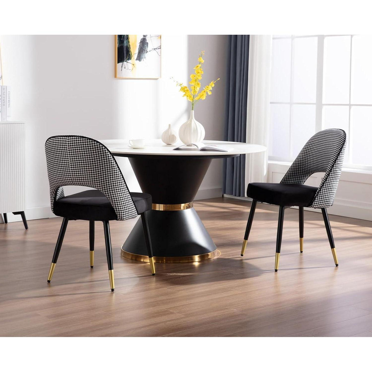 Samt Esszimmerstühle 2er Set – Modern & Komfortabel