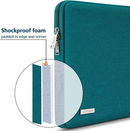 TECOOL 15,6 Zoll Laptop Tasche Hülle für HP Dell Lenovo Thinkpad Acer ASUS Samsung - Stoßfeste Schutzhülle 15,6 Zoll Deep Teal