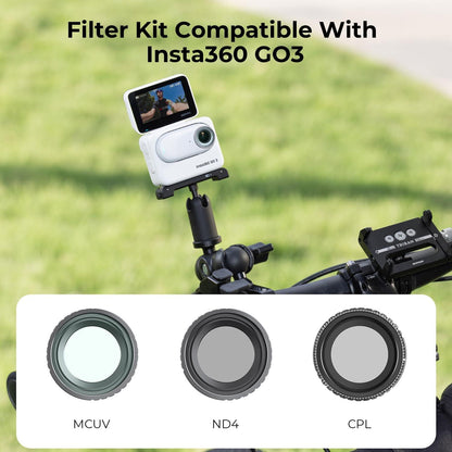 K&F Concept GO 3 Filterset UV CPL ND4 für Insta360 GO 3
