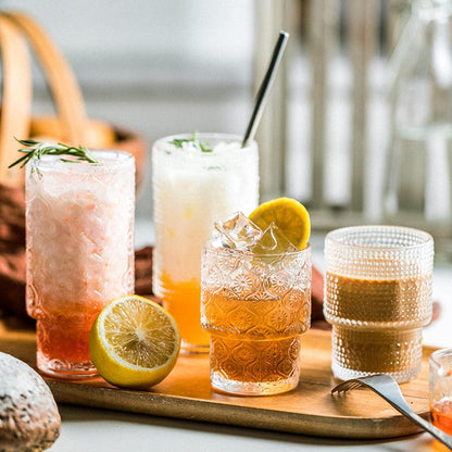 Trinkgläser Set Cocktail Vintage Whisky Bier Eiskaffee