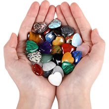 20 Stück Natürliche Edelstein Herz Kristalle Set Meditation