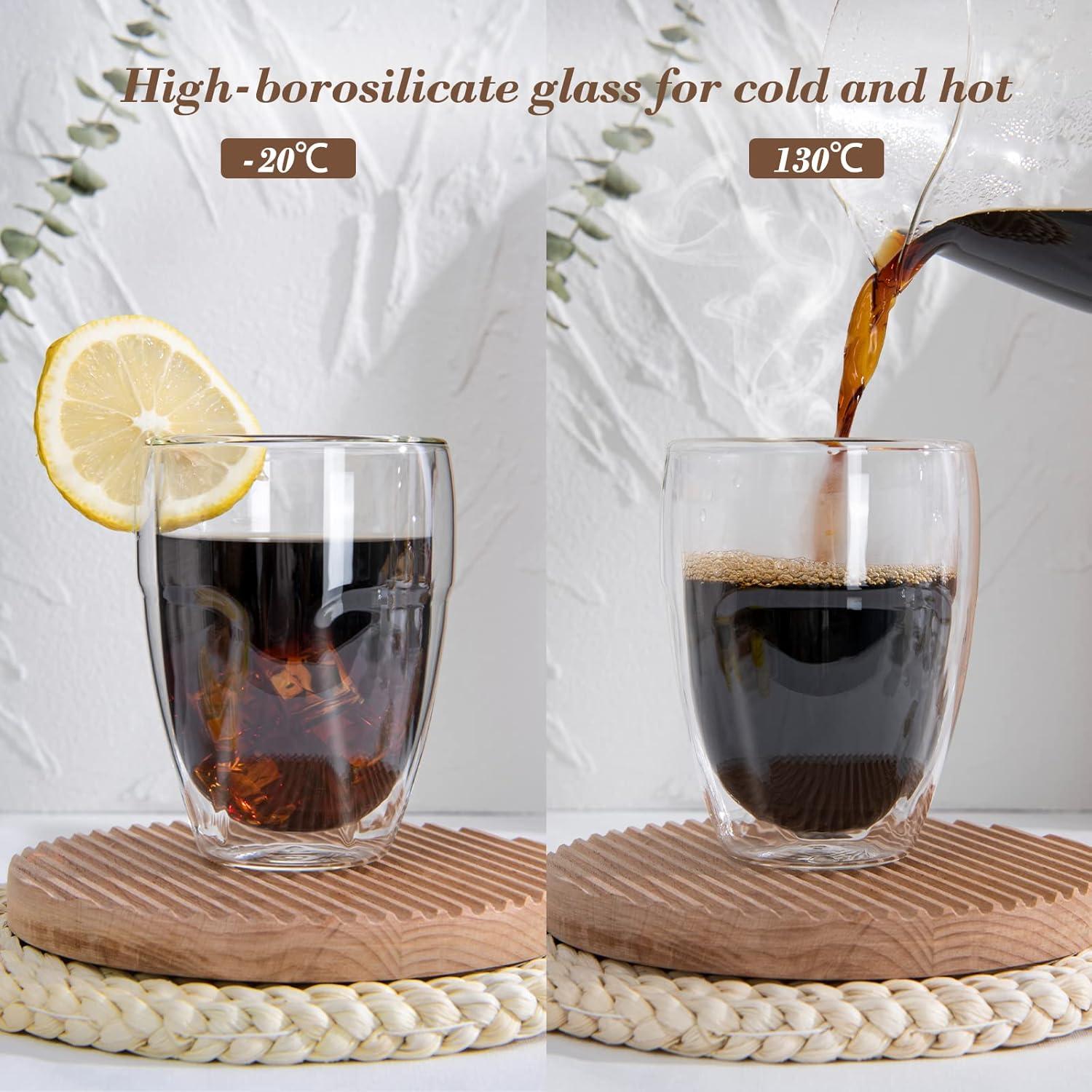 Doppelwandige Latte Macchiato Gläser Set 8er