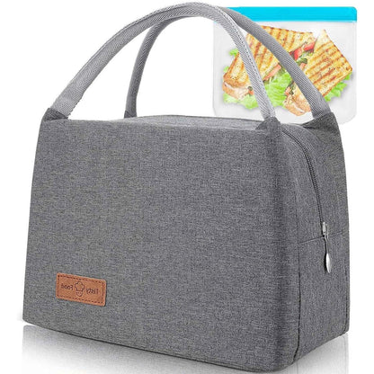 Isolierte Kühltasche für Lunch & Picknick – 8L, Grau