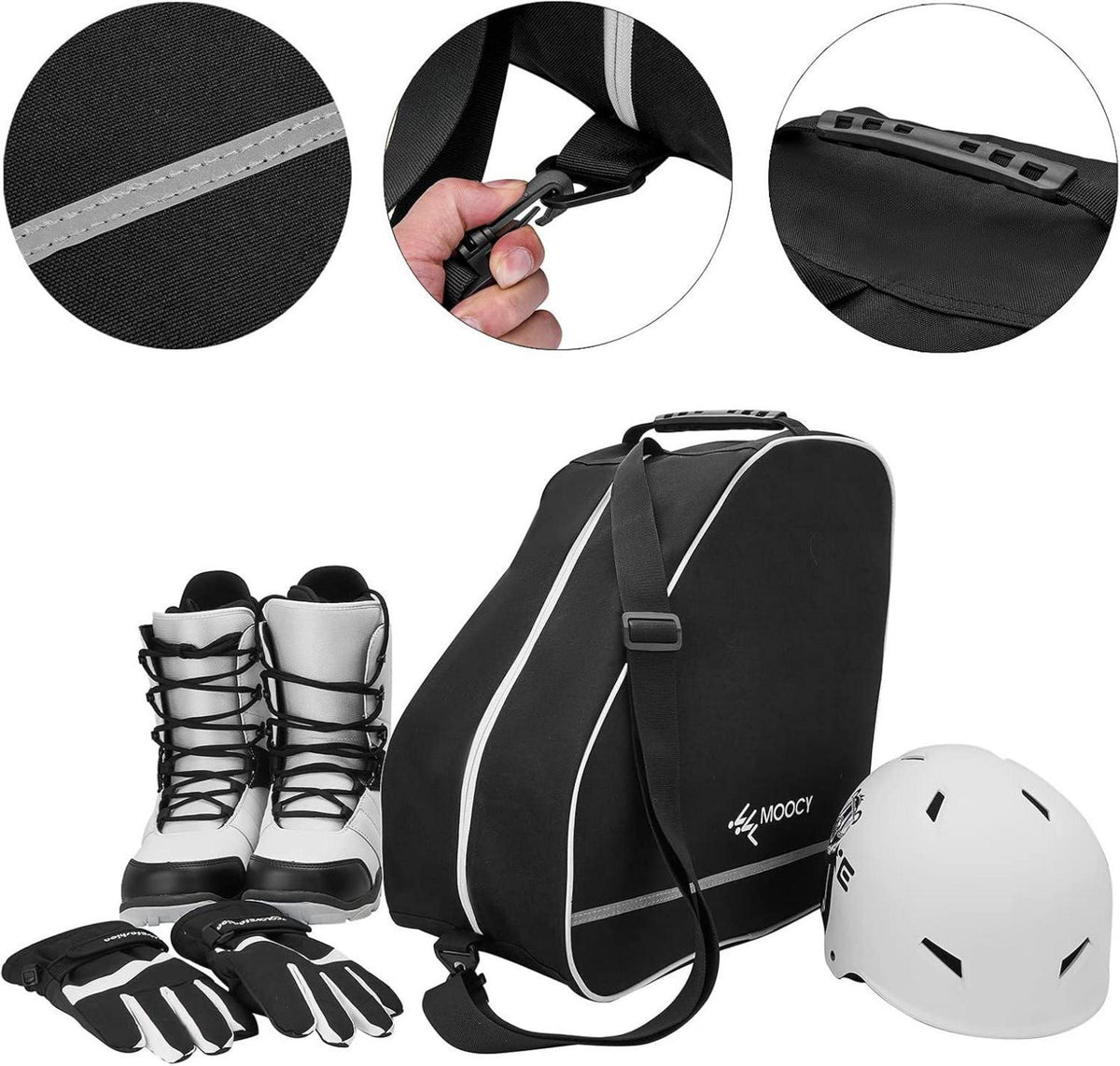 Wasserdichte Skischuhtasche für Skischuh, Helm, Schutzbrille
