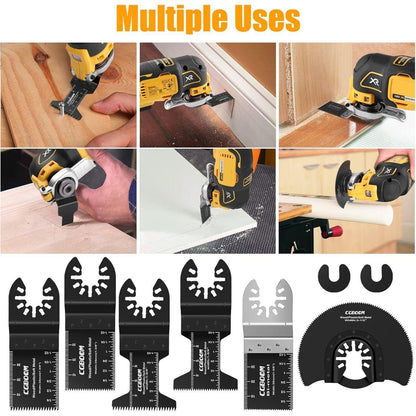 Multitool Sägeblätter Set 26 tlg Kohlenstoffstahl Edelstahl