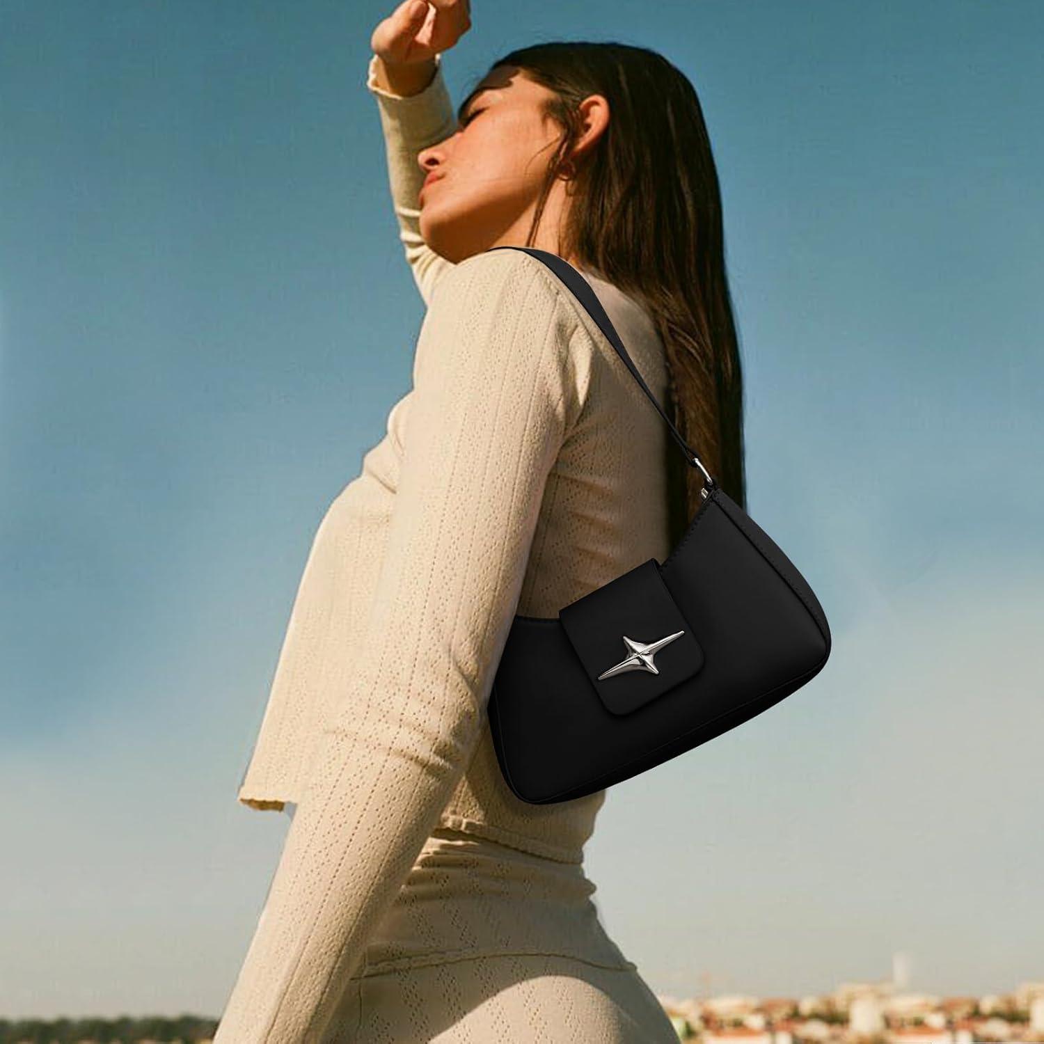 TIAASTAP Damen Handtasche Klein Vintage Leder Umhängetasche