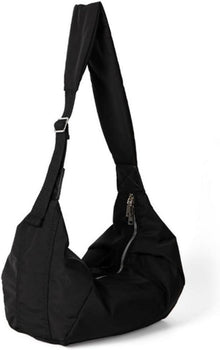 Große Kapazität Umhängetasche Nylon Crossbody Bag Schwarz