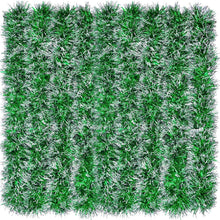 10m Weihnachts Lametta Girlande Grüne Glitzernde Frostspitze