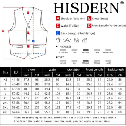 Herren Anzugweste Elegant V-Ausschnitt mit Taschen Champagne