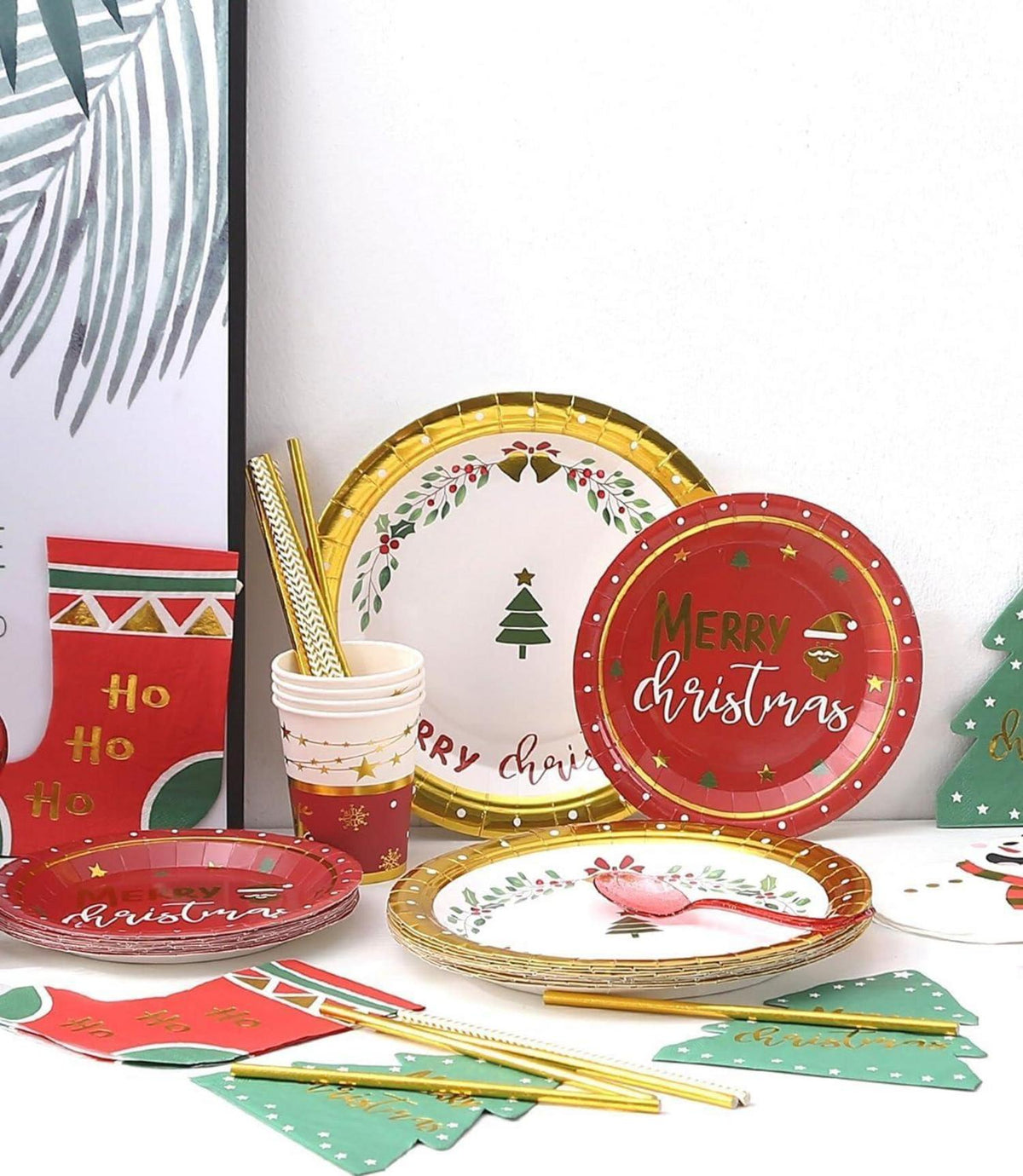 60 Stück Weihnachts Servietten Papier 3-lagig Tisch Deko 16x14cm