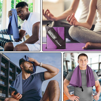 Schnelltrocknendes Mikrofaser Handtuch Set für Reisen und Sport