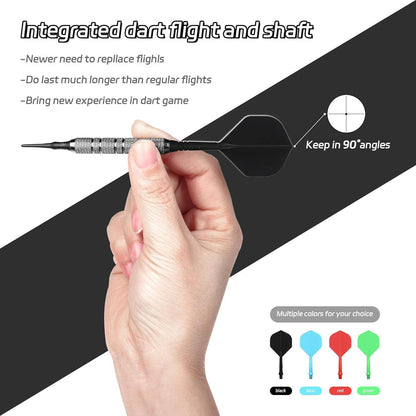 CyeeLife Dart Schäfte und Flights Set 12 Stück, Stabile