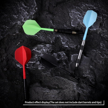 CyeeLife Dart Schäfte Flights Set 12 Stabile Zubehör Schwarz Rot Blau Grün