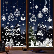 Weihnachten Fensteraufkleber 245 Stück Doppelseitig Wiederverwendbar