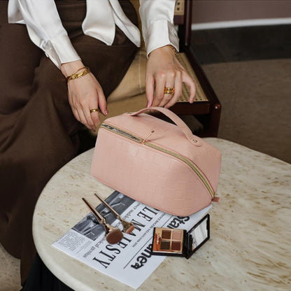 Telena Damen Kulturbeutel PU-Leder Make-up Tasche Reise