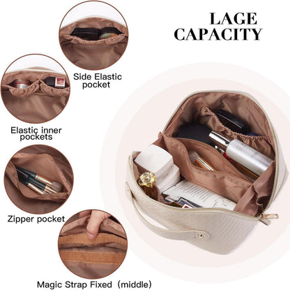 Kulturbeutel PU-Leder Reise-Kosmetiktasche Make-up Frauen Bag