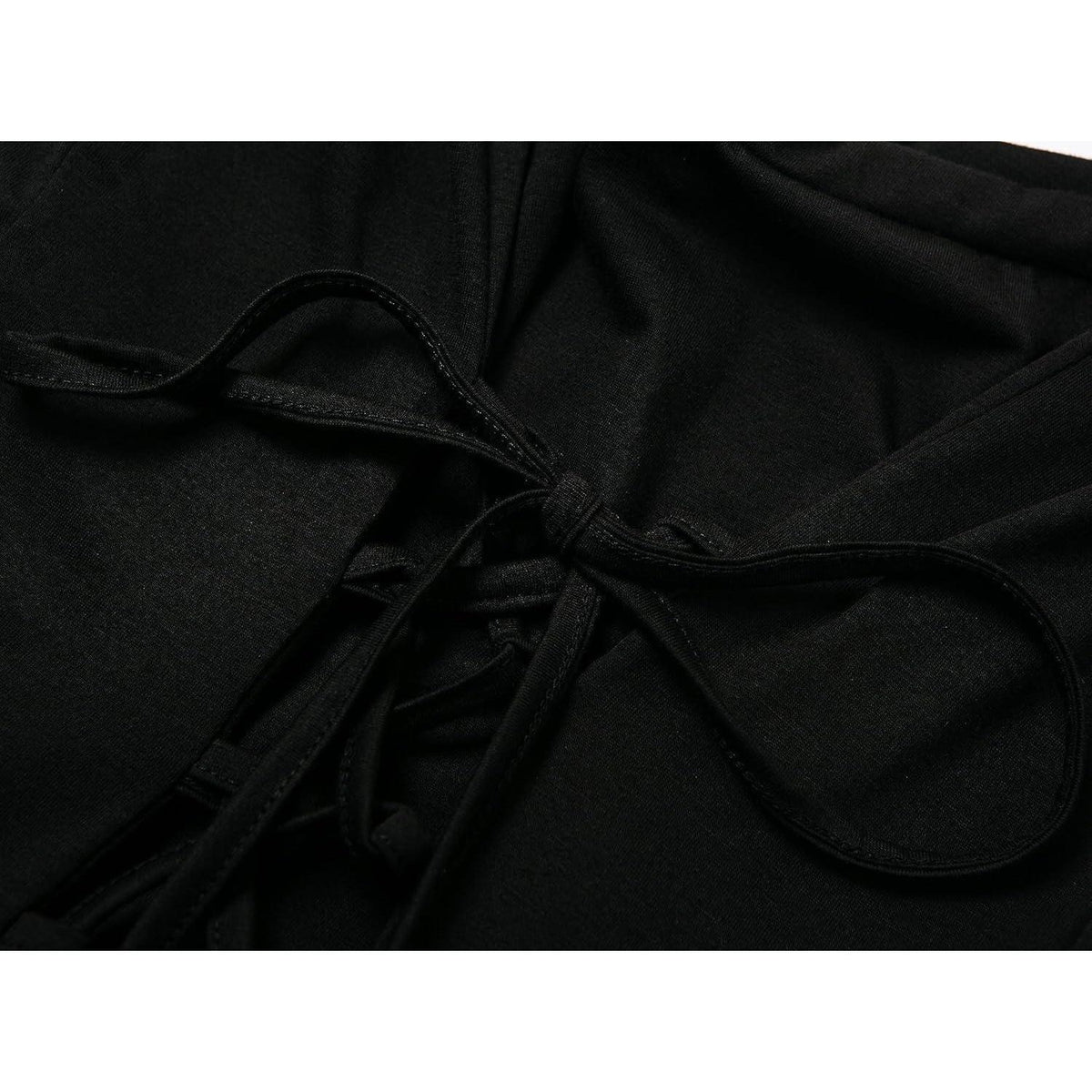 Gothic Kleid Damen Vintage Mittelalterlich Schwarz XL