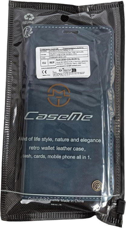 Samsung Galaxy S23 FE Hülle Leder Flip Case RFID Blau
