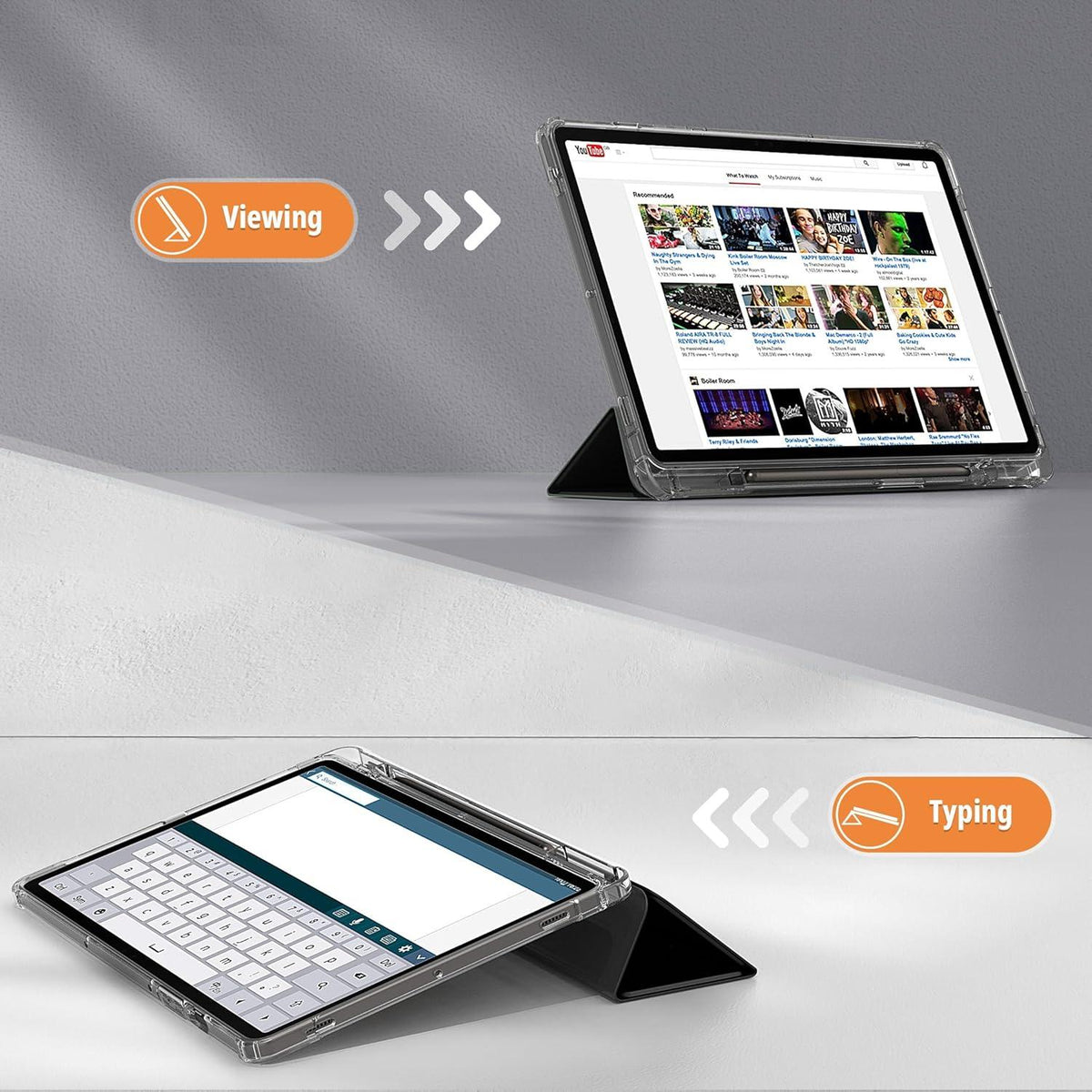 Samsung Galaxy Tab S9 2023 11 Zoll Hülle - Stoßfeste Schutzhülle Schwarz mit