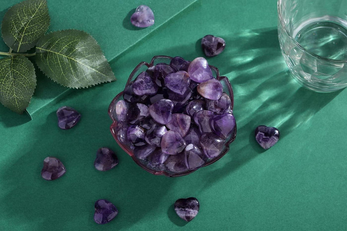 Amethyst Herz Kristalle Natürliche Edelsteine 20