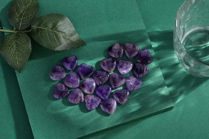 Amethyst Herz Kristalle Natürliche Edelsteine 20 Stück