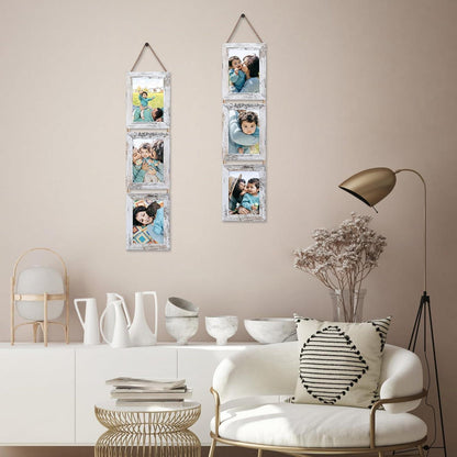 Bilderrahmen Collage Set 13x18cm Vintage-Weiß fotoframe