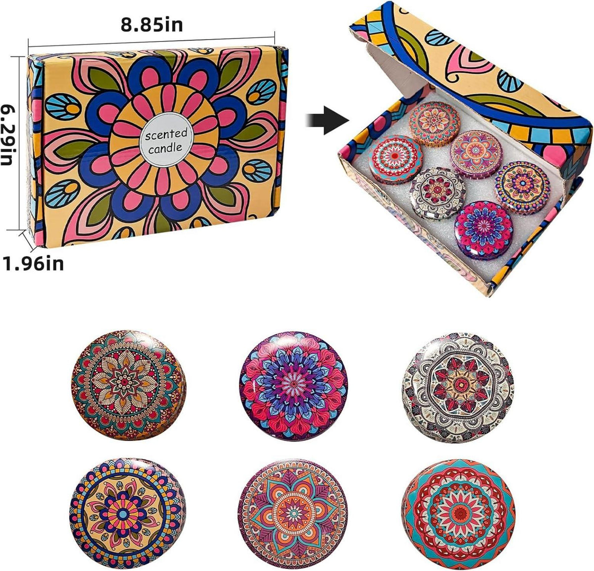 Duftkerzen Geschenkset für Frauen Schlafkerzen Muttertag 12er Set