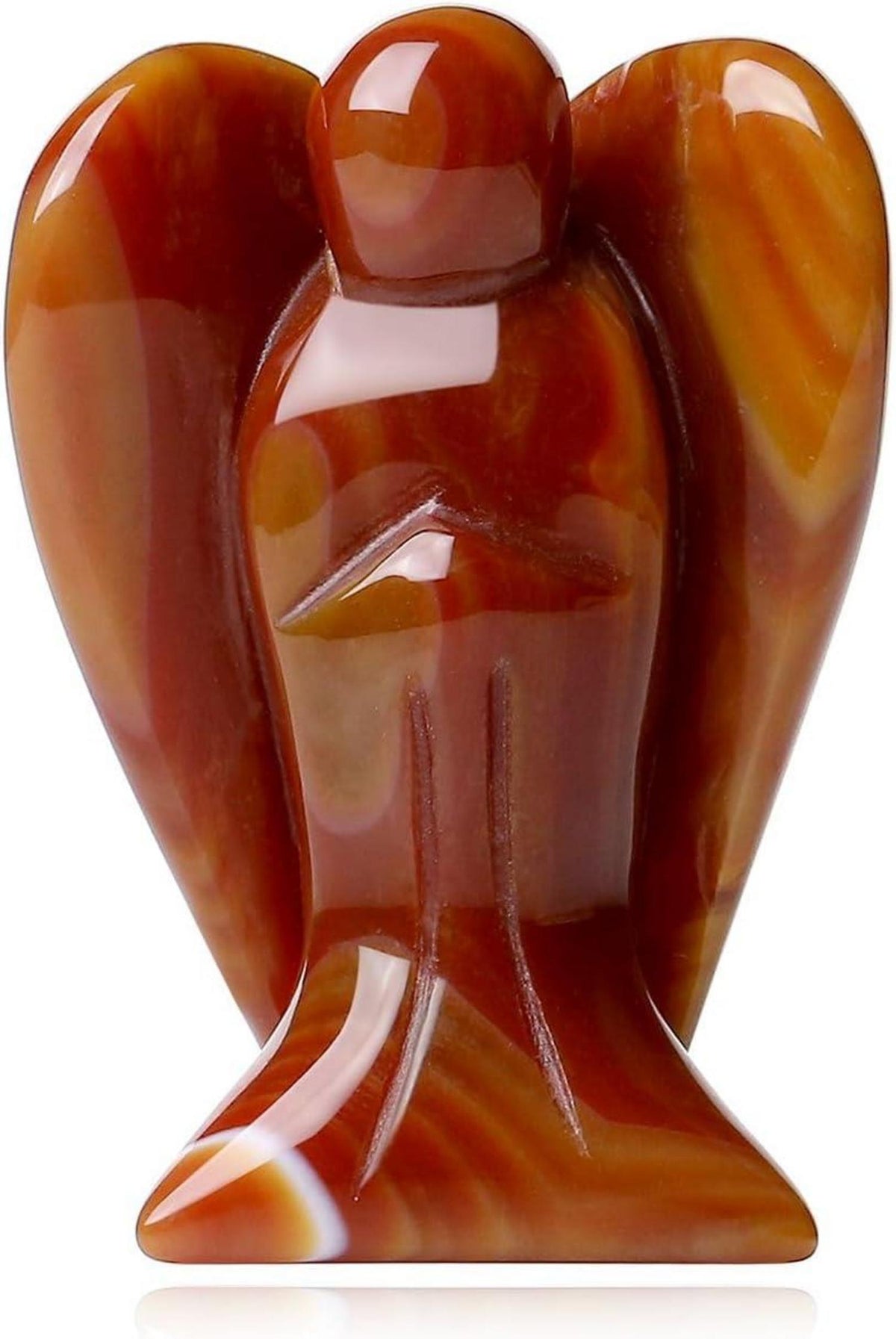 Engel Figur Karneol Kristall Heilung Schutzengel Achat Statue