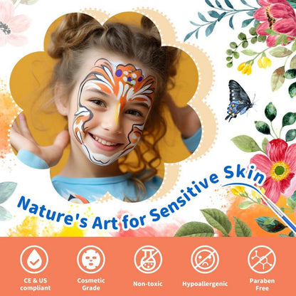Gesichtsfarbe Set Kinderschminken Bodypainting Farben 20