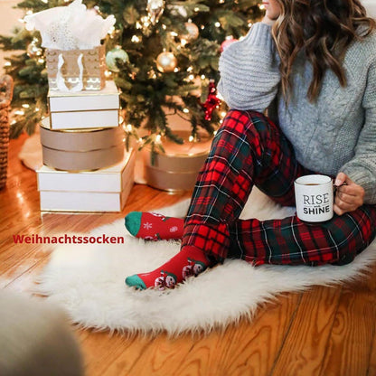 Weihnachtssocken Adventskalender 2025 Damen – 12 Paare Lustige Socken