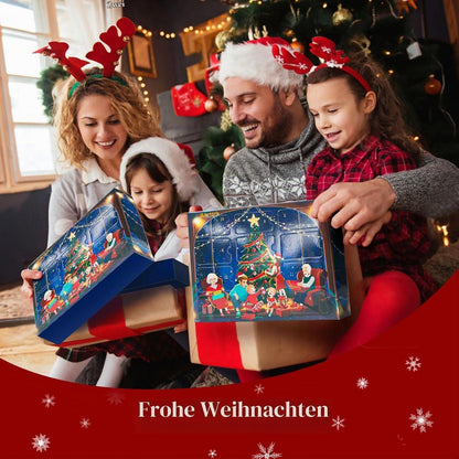 Weihnachtssocken Adventskalender 2025 Damen – 12 Paare Lustige Socken