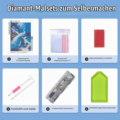 5D Diamant Painting Tiere Set für Erwachsene & Kinder