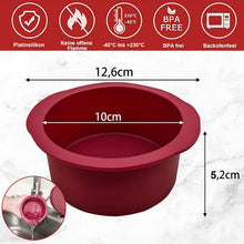 Silikon Kuchenform Rund Antihaft Backform 10cm 2 Stück