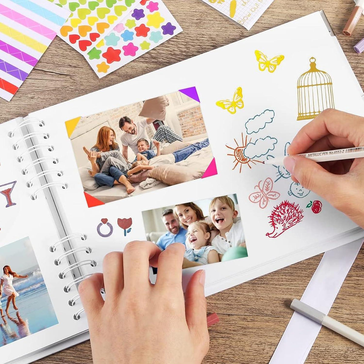 KASZOO DIY Fotoalbum zum Selbstgestalten 80 Seiten Hochzeitsgeschenk