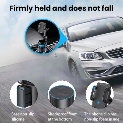 2in1 Auto Getränkehalter mit Handyhalterung 360° drehbar