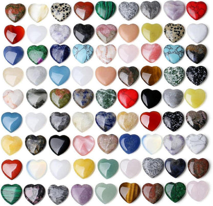 Kristalle Herz Set Natürliche Edelsteine Liebe Stein Kristall