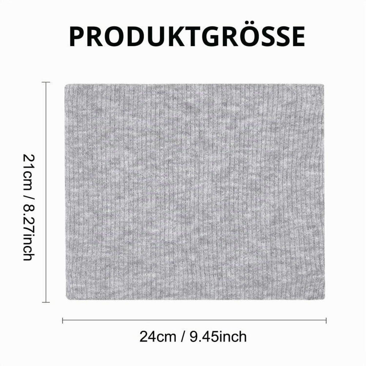 Loop Schal Damen Herren Winter Schlauchschal Unisex Warm Schwarz+Hellgrau