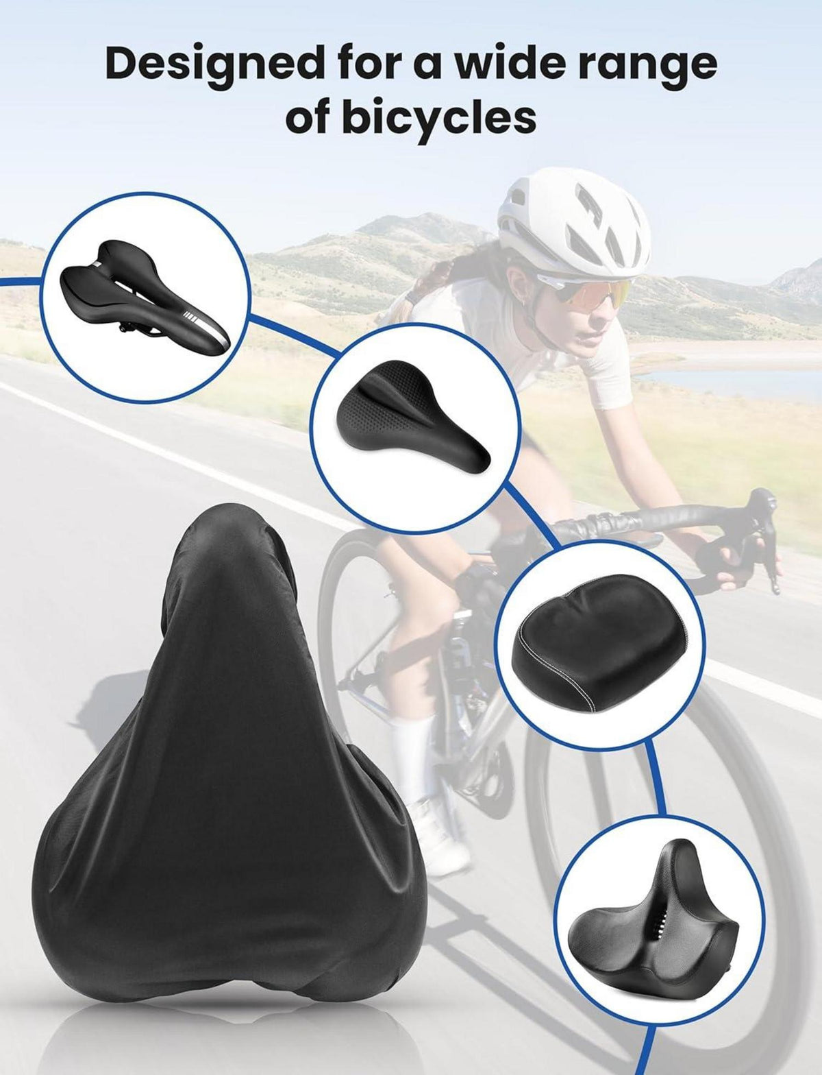 Sattelbezug wasserdicht mit Aufbewahrungstasche 2er Set - Fahrrad