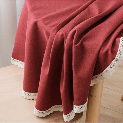 Runde Baumwollleinen Tischdecke Rosa 280 cm – Schutz & Stil