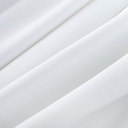 Runde Baumwollleinen Tischdecke 280cm – Weiß