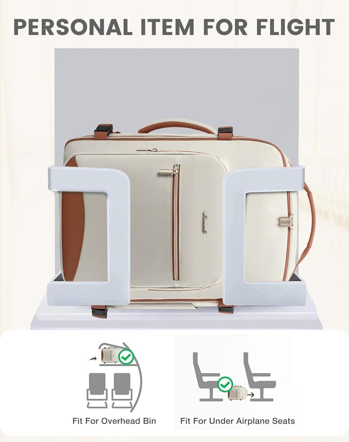 Handgepäck Rucksack 40L - Damen Reiserucksack Laptop Tasche